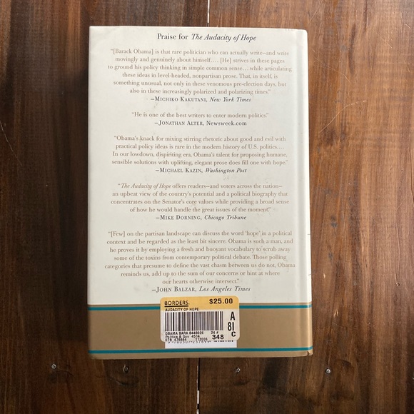 The Audacity of Hope by Barack Obama - First Edition, Fourth Printing - Great! - Picture 6 of 16